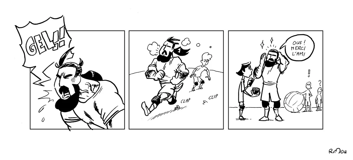 Planche de la BD du club
